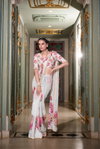 Nirzari By Ynf7007 Georgette Printed With Pearl Lace Border Sarees Wholesalers In Delhi